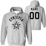 ETHIOPIA male pullover free custom made name number eth sweatshirt nation flag et logo ethiopian amharic college boy clothing