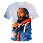 Rapper Nipsey Hussle 3D Printed T Shirt Summer Men Women harajuku T-shirt oversized Tshirt Hip hop Teenager Tee Short Sleeve