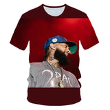 Rapper Nipsey Hussle 3D Printed T Shirt Summer Men Women harajuku T-shirt oversized Tshirt Hip hop Teenager Tee Short Sleeve