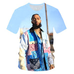 Rapper Nipsey Hussle 3D Printed T Shirt Summer Men Women harajuku T-shirt oversized Tshirt Hip hop Teenager Tee Short Sleeve