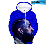 Salute Nipsey Hussle 3D Hoodies Men/Women Fashion Casual Sweatshirt Harajuku Hip Hop Hoodie Print Nipsey Hussle Pullovers Hoody
