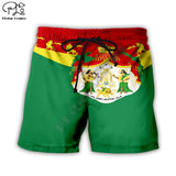 Men Summer Aithiops Ethiopia flag Casual Shorts 3d Printed Quick Dry Funny Board Shorts Elastic Waist drop shipping