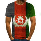 T-shirt latest explosive clothing T-shirt national flag top 3D printing fashion short-sleeved round neck shirt fashion street hi