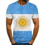 T-shirt latest explosive clothing T-shirt national flag top 3D printing fashion short-sleeved round neck shirt fashion street hi