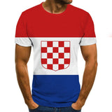 T-shirt latest explosive clothing T-shirt national flag top 3D printing fashion short-sleeved round neck shirt fashion street hi
