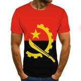 T-shirt latest explosive clothing T-shirt national flag top 3D printing fashion short-sleeved round neck shirt fashion street hi
