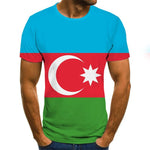 T-shirt latest explosive clothing T-shirt national flag top 3D printing fashion short-sleeved round neck shirt fashion street hi