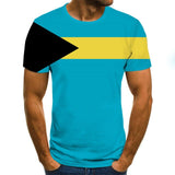 T-shirt latest explosive clothing T-shirt national flag top 3D printing fashion short-sleeved round neck shirt fashion street hi