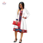 African Maxi Dresses For Women elegant Cotton Print Traditional African Style Outfit For Women Long Sleeve Church Dress WY2992