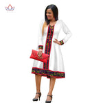 African Maxi Dresses For Women elegant Cotton Print Traditional African Style Outfit For Women Long Sleeve Church Dress WY2992