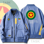 Military Army Jackets Air Force Ethiopia Ethiopian Horn of Africa ETH ET Bomber jacket Casual Men Flight Pilot Air Force Coat