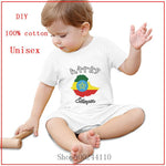 New Style Ethiopia Design Map Be a Nomad Travel the World white printed Baby Bodysuits Newborn Toddler Kids Clothes Jumpsuit