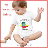 New Style Ethiopia Design Map Be a Nomad Travel the World white printed Baby Bodysuits Newborn Toddler Kids Clothes Jumpsuit