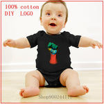 Newborn rompers Baby Clothes Cotton Flag of Ethiopia on a Raised Clenched Fist Newborn Short Sleeve Bodysuits Baby Boy Clothes