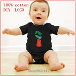 Newborn rompers Baby Clothes Cotton Flag of Ethiopia on a Raised Clenched Fist Newborn Short Sleeve Bodysuits Baby Boy Clothes