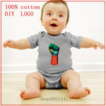 Newborn rompers Baby Clothes Cotton Flag of Ethiopia on a Raised Clenched Fist Newborn Short Sleeve Bodysuits Baby Boy Clothes