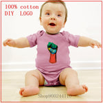 Newborn rompers Baby Clothes Cotton Flag of Ethiopia on a Raised Clenched Fist Newborn Short Sleeve Bodysuits Baby Boy Clothes