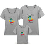 Ethiopia Design Map Be a Nomad Travel the World white parent-child outfit girls clothes boys t shirts boys clothes kid clothes