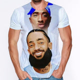 2020 3d Funny T Shirt for Men Fashion Tops Nipsey Hussle Print T-Shirt Short-Sleeve Boy Tees Harajuku Streatwear Summer Tshirts