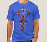 Traditional Ethiopian Cross Design T-Shirt. Summer Cotton Short Sleeve O-Neck Men's T Shirt New S-3XL