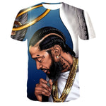 Men/Women New men's spring and summer Rapper O-neck Tops t-shirt 3D printed boys summer T-shirts free delivery