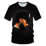 Men/Women New men's spring and summer Rapper O-neck Tops t-shirt 3D printed boys summer T-shirts free delivery