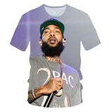 Men/Women New men's spring and summer Rapper O-neck Tops t-shirt 3D printed boys summer T-shirts free delivery