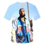 Men/Women New men's spring and summer Rapper O-neck Tops t-shirt 3D printed boys summer T-shirts free delivery