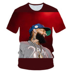 Men/Women New men's spring and summer Rapper O-neck Tops t-shirt 3D printed boys summer T-shirts free delivery