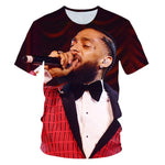 Men/Women New men's spring and summer Rapper O-neck Tops t-shirt 3D printed boys summer T-shirts free delivery