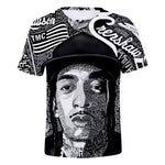 Men/Women New men's spring and summer Rapper O-neck Tops t-shirt 3D printed boys summer T-shirts free delivery