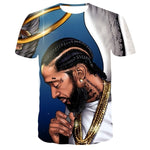 Men/Women New men's spring and summer Rapper O-neck Tops t-shirt 3D printed boys summer T-shirts free delivery