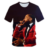 Men/Women New men's spring and summer Rapper O-neck Tops t-shirt 3D printed boys summer T-shirts free delivery