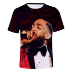 Men/Women New men's spring and summer Rapper O-neck Tops t-shirt 3D printed boys summer T-shirts free delivery