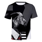 Men/Women New men's spring and summer Rapper O-neck Tops t-shirt 3D printed boys summer T-shirts free delivery