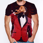 Men Clothes Mens Summer Tops Nipsey Hussle Printed Male Short Sleeve T-shirt 3D Print T Shirt Casual Fashion Funny Tees Shirts