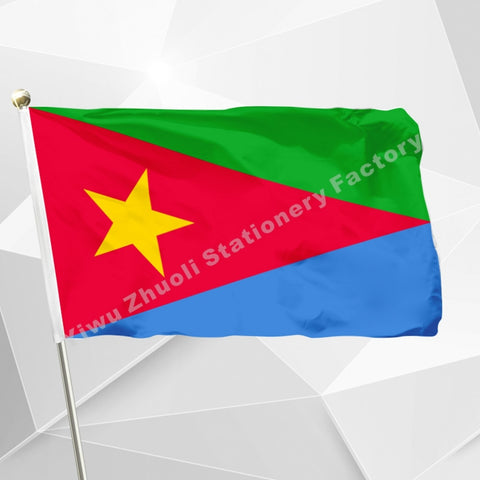 EPLF Flag 120 x 180 cm 100D Polyester Large Big Eritrea Flags And Banners National Flag Country Banner