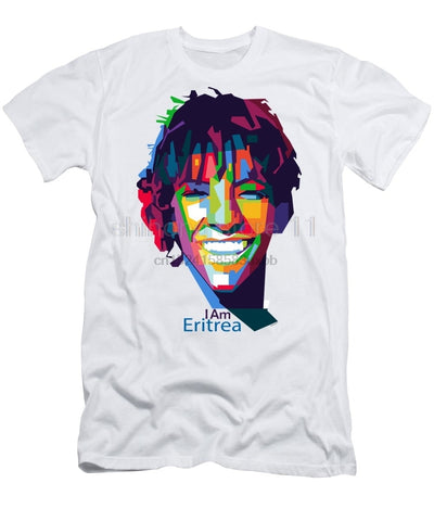 1 i am eritrea eriscarfs transparent  Printed T-shirt crew neck short sleeve casual T-shirt