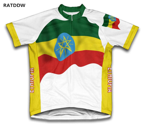 Ethiopia Cycling Jersey Summer Bike Bicycle Short Sleeves Jerseys MTB Clothing Shirts Bike Jersey Top