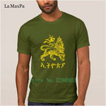 La Maxpa Customize New Style men's t shirt ethiopia lion of judah t-shirt Spring Standard mens tee shirt streetwear Pop Top Tee