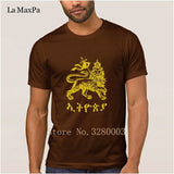 La Maxpa Customize New Style men's t shirt ethiopia lion of judah t-shirt Spring Standard mens tee shirt streetwear Pop Top Tee